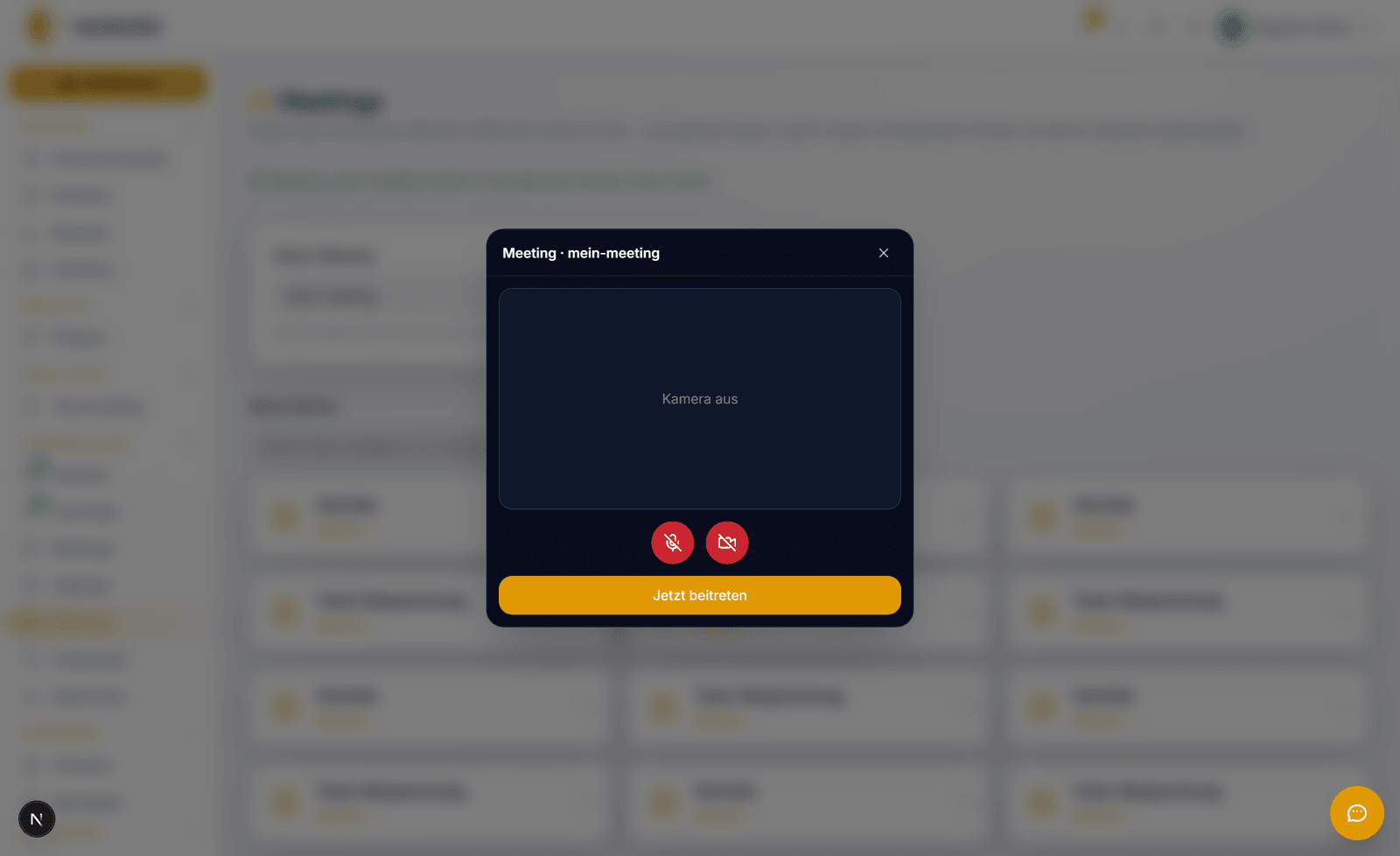 Screen & chat
